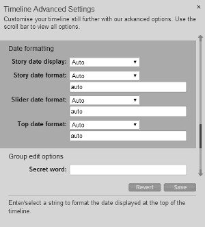 Date Formatting options in Advanced Settings